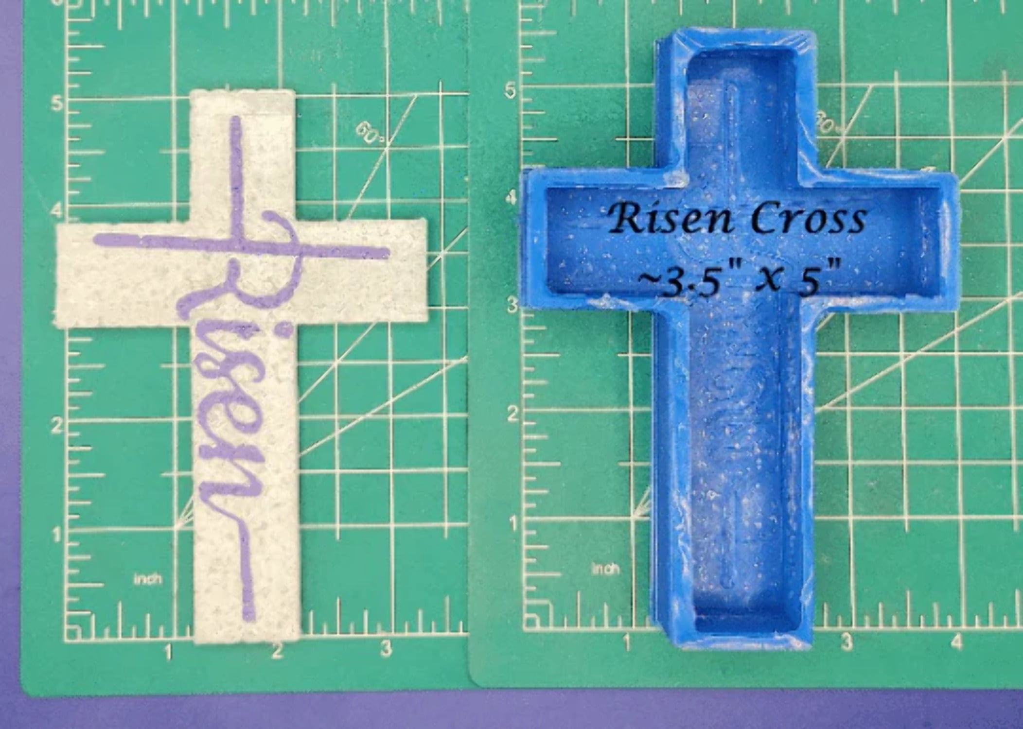 Risen Cross Silicone Freshie Mold