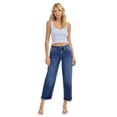 thumbnail image 1 of Risen Jeans - High Rise Cropped Boyfriend Jeans with Versatile Cuffed Hem (26.5" Inseam) - RDP5976, 1 of 8