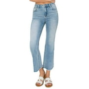 Risen Jeans - High Rise Ankle Wide Straight Jeans - RDP5572