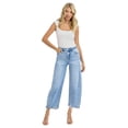 thumbnail image 1 of Risen Jeans - High-Rise Barrel Leg Jeans with Adjustable Cuff (25.5" Inseam) - RDP5933, 1 of 11