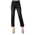 thumbnail image 1 of Risen Jeans - High-Rise Cropped Straight Leg Jeans with Distressed Raw Hem (27" Inseam) - RDP5250, 1 of 10