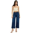 thumbnail image 1 of Risen Jeans - High Rise Cropped Wide Leg Jeans in Vintage Dark Indigo (27" Inseam) - RDP5921, 1 of 8