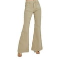 thumbnail image 1 of Risen Jeans - High Rise Front Patch Pocket Bell Bottom Pants - RDP5358, 1 of 6