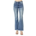 thumbnail image 1 of Risen Jeans - High-Rise Full-Length Flare Jeans with Vintage Frayed Hem (30.5" Inseam) - RDP1277, 1 of 10