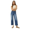 thumbnail image 1 of Risen Jeans - High Rise Wide Leg Cropped Jeans in Vintage Indigo (27" Inseam) - RDP5531, 1 of 9