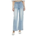 thumbnail image 1 of Risen Jeans - High-Rise Wide Flare Jeans with Exposed Button Fly (32.5" Inseam) - RDP5248, 1 of 11