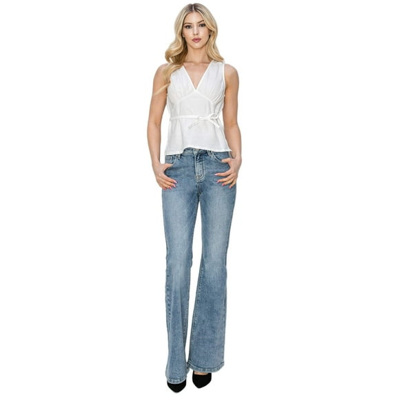 Risen Jeans - Mid-Rise Basic Flare Leg Jeans (33" Inseam) - RDP5740
