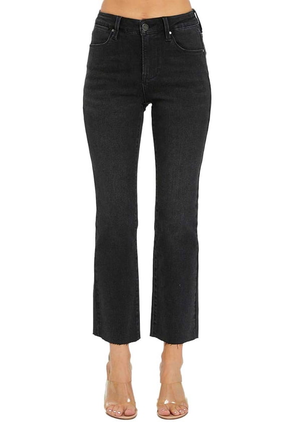 - Mid Rise Straight Raw Edge Jeans - RDP5203
