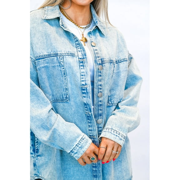 Risen Oversized Denim Shacket