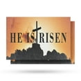 thumbnail image 1 of He is Risen Vinyl Decal 2 Pack of 18 Inch x 24 Inch Weatherproof Heavy-Duty Adhesive Backing | Faith-Based Design, Inspirational Message, Durable Material | Made in USA, 1 of 6