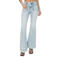 thumbnail image 1 of Risen Women's High Rise Front Patch Pocket Flare Jeans, 1 of 6