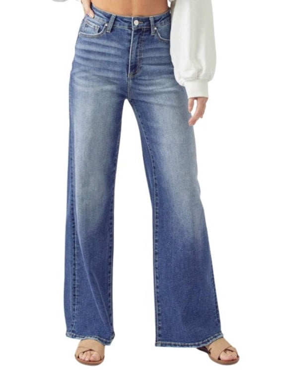 Women's High Rise Wide Leg Jeans
