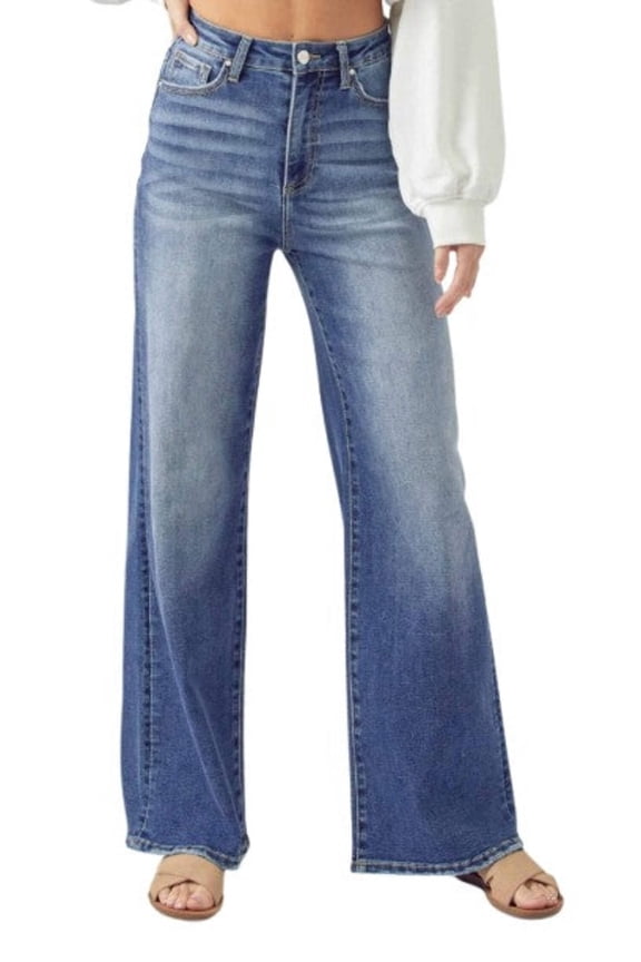 Women's High Rise Wide Leg Jeans