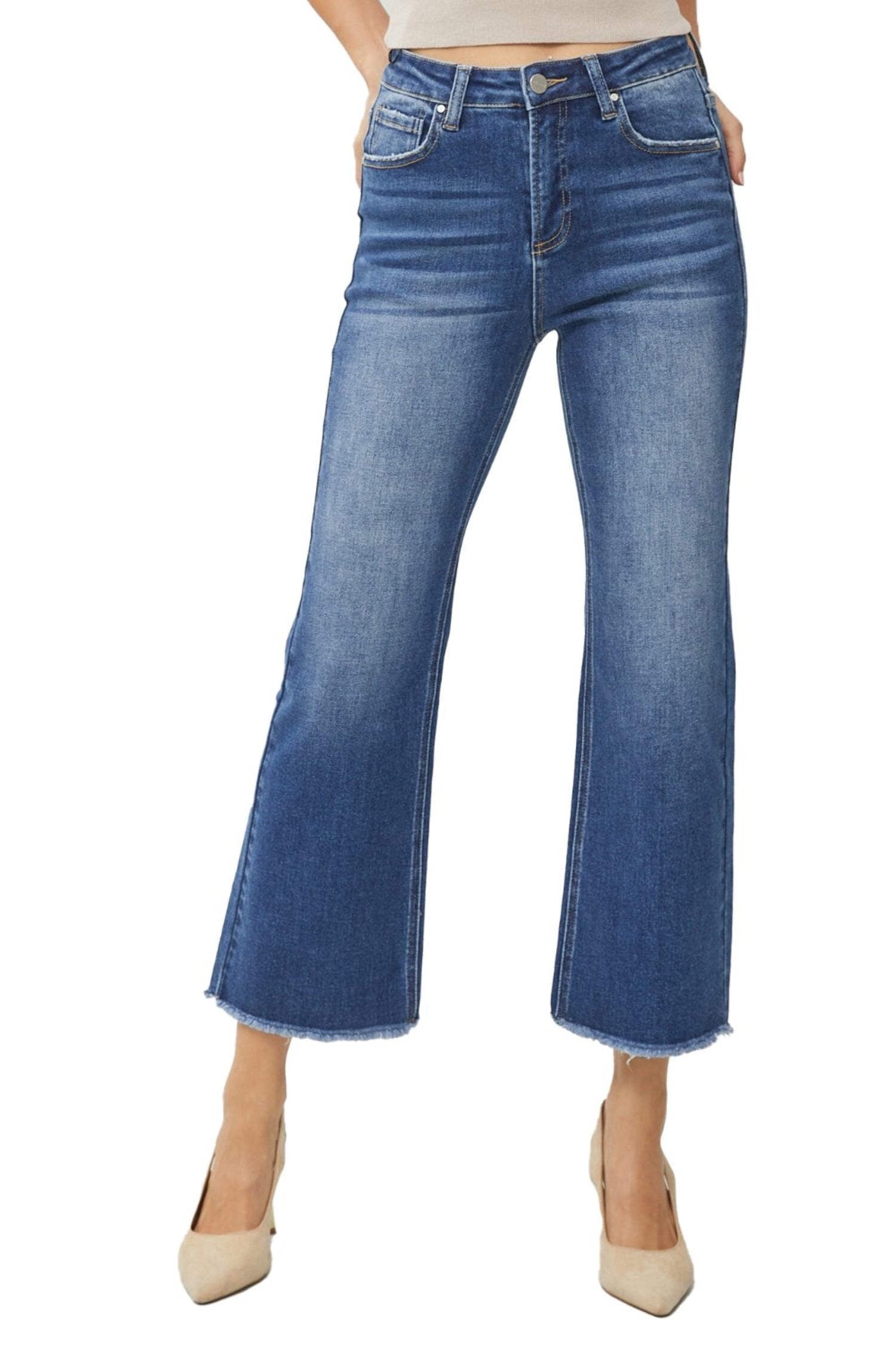 Risen Wide Leg Pull On Jeans main image 0