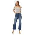 thumbnail image 1 of Risen Jeans - High Rise Cropped Straight Leg Jeans in Vintage Indigo (27" Inseam) - RDP5572, 1 of 11