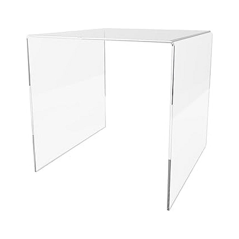 Riser Display Platform 8 Inch Wide Clear Piece Plexiglass Product