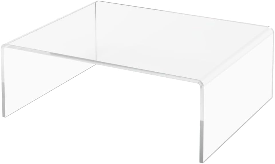 Riser Display Stand Clear 10 Inch Wide X 8 Inch Deep Countertop