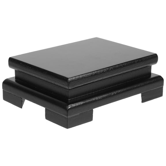 Riser Display Stand Wooden Planter Holder Balcony Rectangular 5.13.71.9in 1Pcs