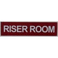 thumbnail image 1 of Riser Room Sign (RED,Double Sided Tape, Aluminium 2X8 INCH Rust Free)(ref-2022-4), 1 of 3