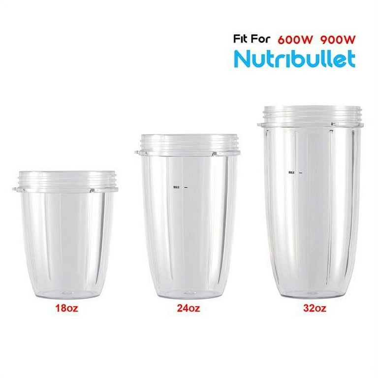 Risewill 18oz/24oz Replacement Cup for Nutribullet 600W/900W, Replacement  Parts Replacement Cups for Nutri bullet 
