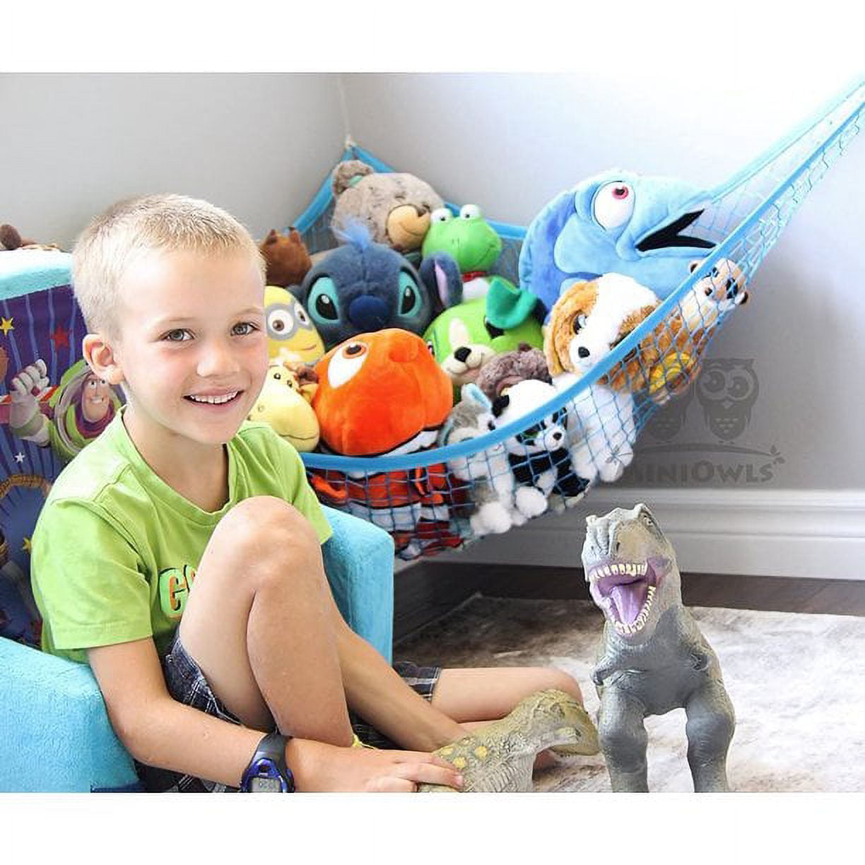 Bathtub Toy Storage Hammock - Whales - MiniOwls Toy Storage Solutions