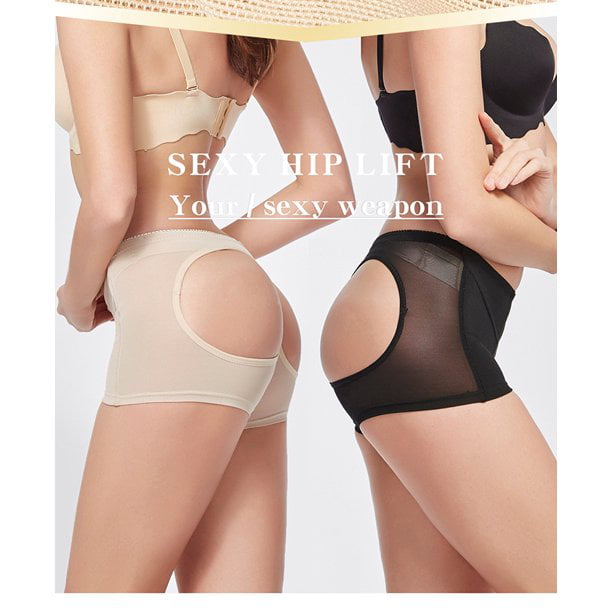 Risewill Women's Sexy Seamless Butt Lifter Hip Enhancer Boyshorts