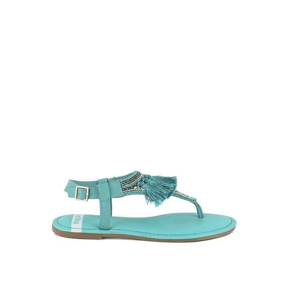 Risha Genuine Leather Tassel Sandals