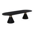 thumbnail image 1 of Rishi Black Rope Oval Table, 1 of 4