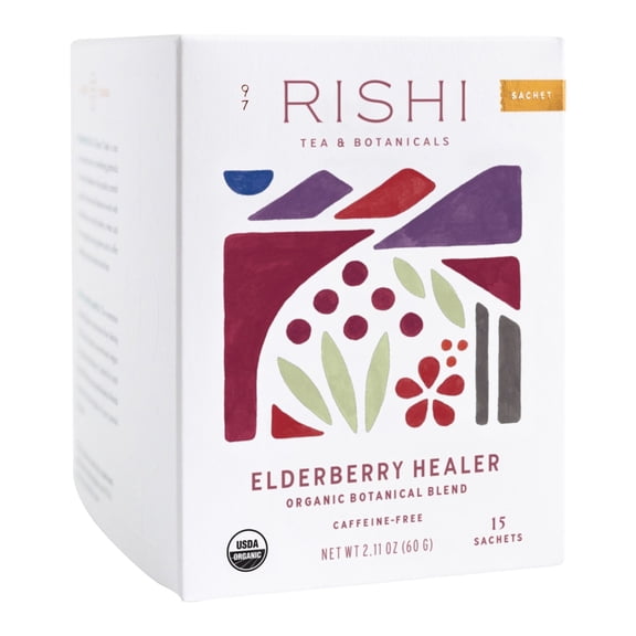 Rishi Elderberry Healer Tea 2.11 oz. Pack of 2