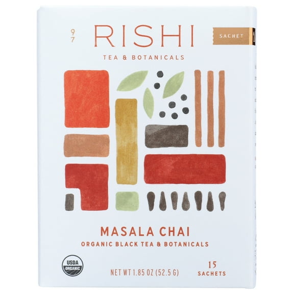 Rishi Organic Tea Masala Chai, 15 Bag
