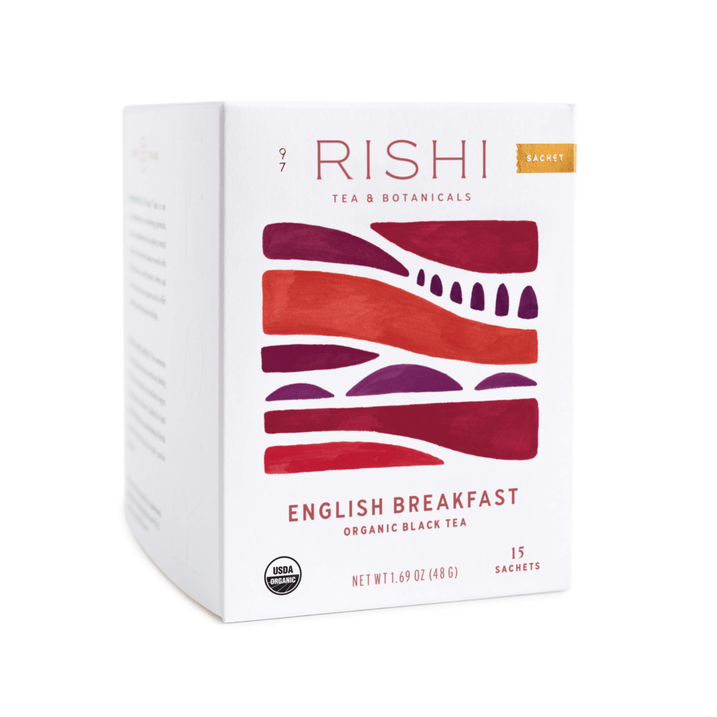 Rishi Tea English TWE5 Breakfast Tea - Organic Sachet Tea Bags ...