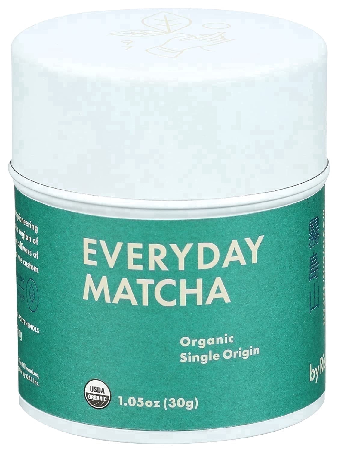 Rishi Tea Everyday Matcha Powdered Tea, Naturally Caffeinated, 2-Pack of 1.05 oz