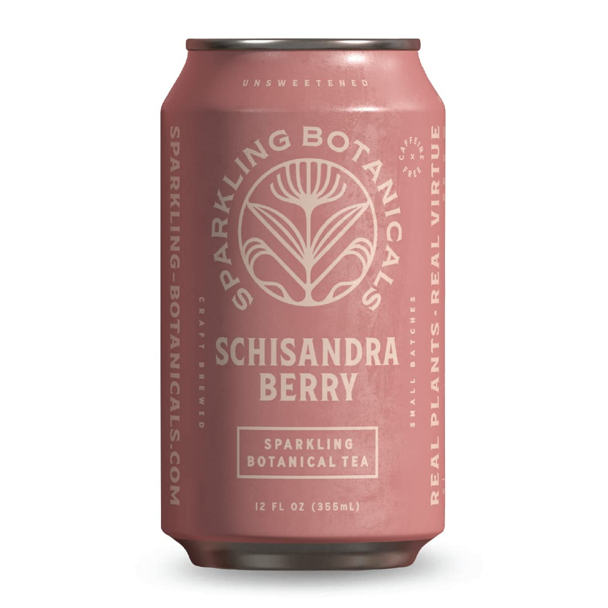 Rishi Tea Schisandra Berry Sparkling Botanicals Sparkling Water Organic, Unsweetened, Zero