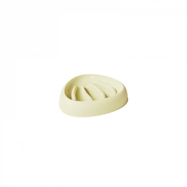 Rishoose Cat Dog Slow Food Bowl,Leakproof Feeder,Non Slip Dog Slow Food Feeding Pet Bowl,Yellow