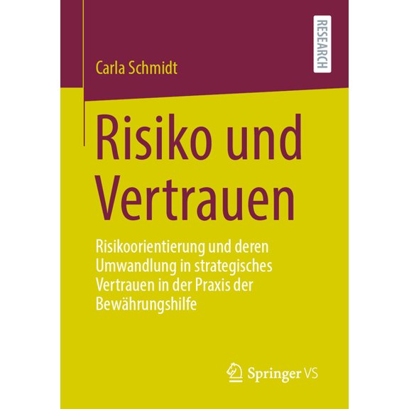 Risiko Und Vertrauen: Risikoorientierung Und Deren Umwandlung in Strategisches Vertrauen in Der PRAXIS Der Bewhrungshil, (Paperback)