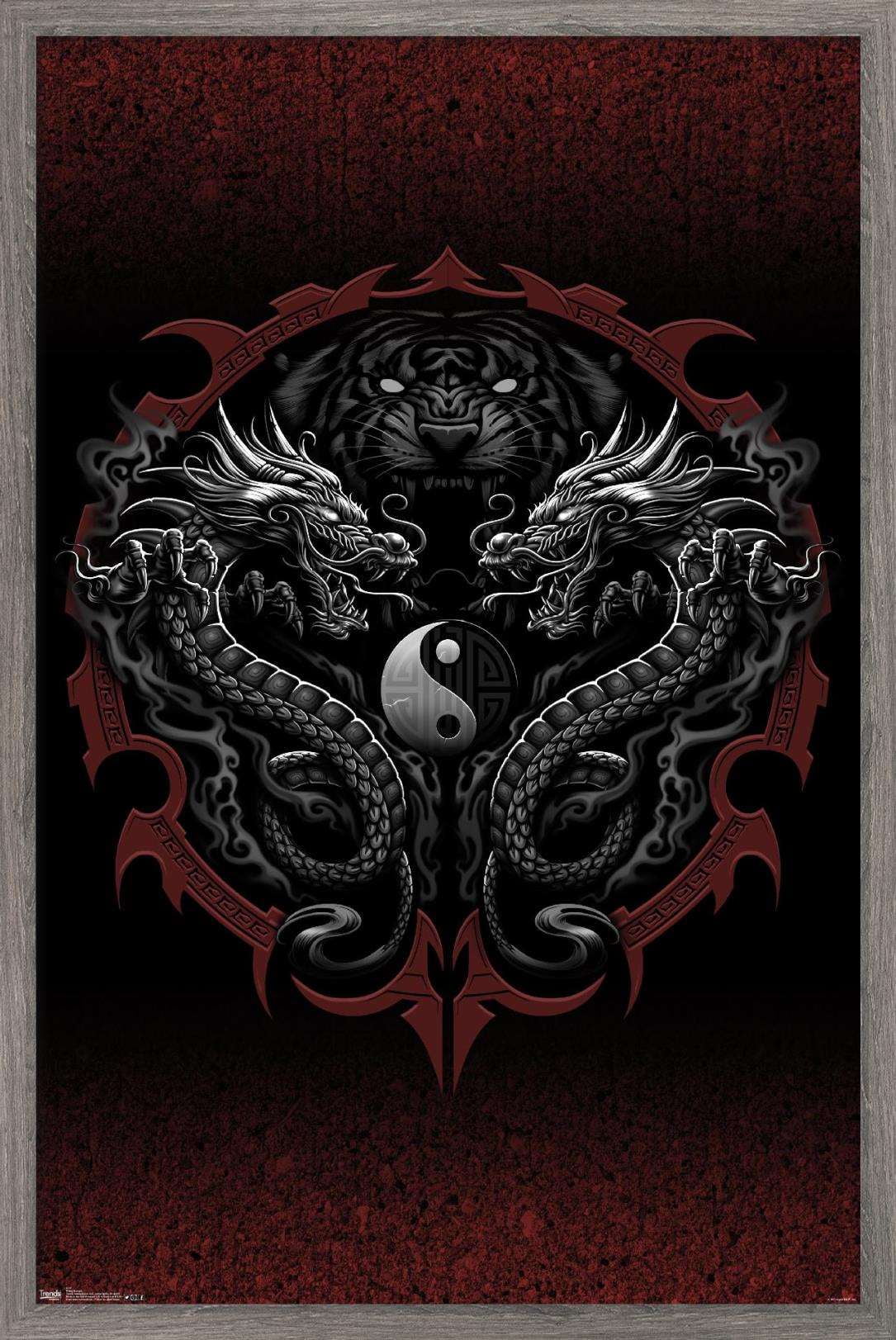 Rising Bengal Wall Poster, 14.725" x 22.375", Framed
