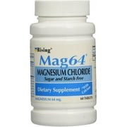 Rising Mag64 Magnesium Chloride with Calcium Tablets 60 Each