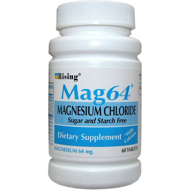 Rising Mag64 Magnesium Chloride with Calcium Tablets, Helps Maintain