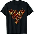 thumbnail image 1 of Rising Phoenix Art T-Shirt Firebird Men Women Kids Gift Idea T-Shirt Black 2X-Large, 1 of 4