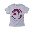 thumbnail image 1 of Rising Red Phoenix Symbol - Powerful Trendy Boy's Cotton Youth Grey T-Shirt, 1 of 2