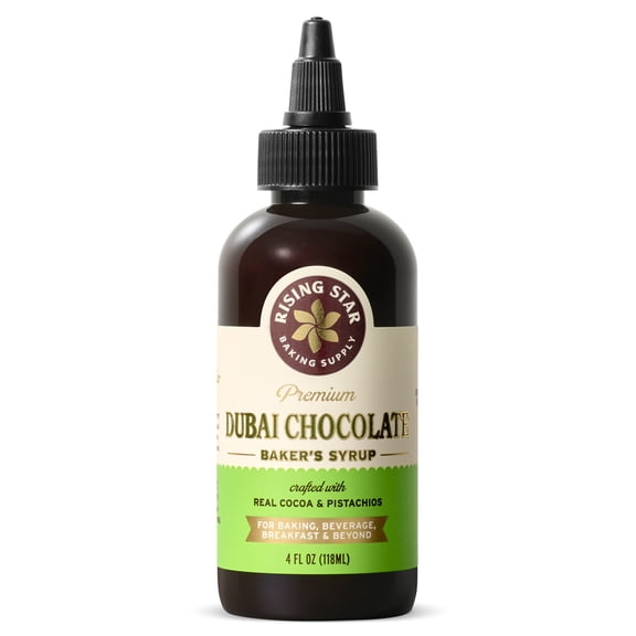 Rising Star Baking Supply Dubai Chocolate Baker's Syrup, 4 fl oz