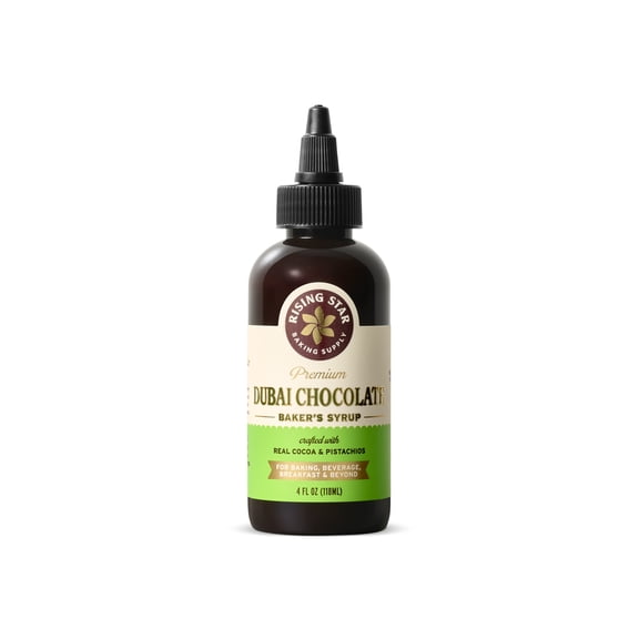Rising Star Baking Supply Dubai Chocolate Baker's Syrup, 4 fl oz