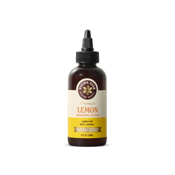 Rising Star Baking Supply Lemon Baker's Syrup, 4 fl oz