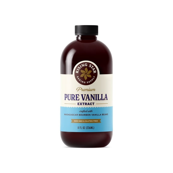 Rising Star Baking Supply Pure Vanilla Extract, 8 fl. oz.