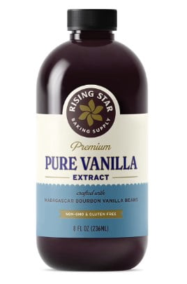 Rising Star Baking Supply Pure Vanilla Extract 8 fl. oz.