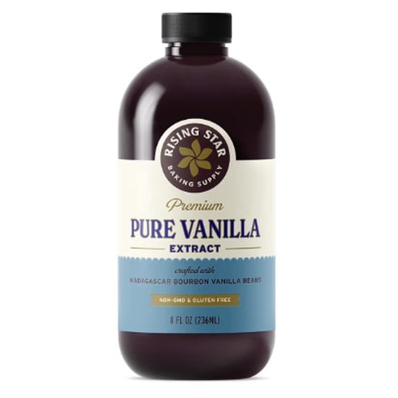 Rising Star Baking Supply Pure Vanilla Extract 8 fl. oz.