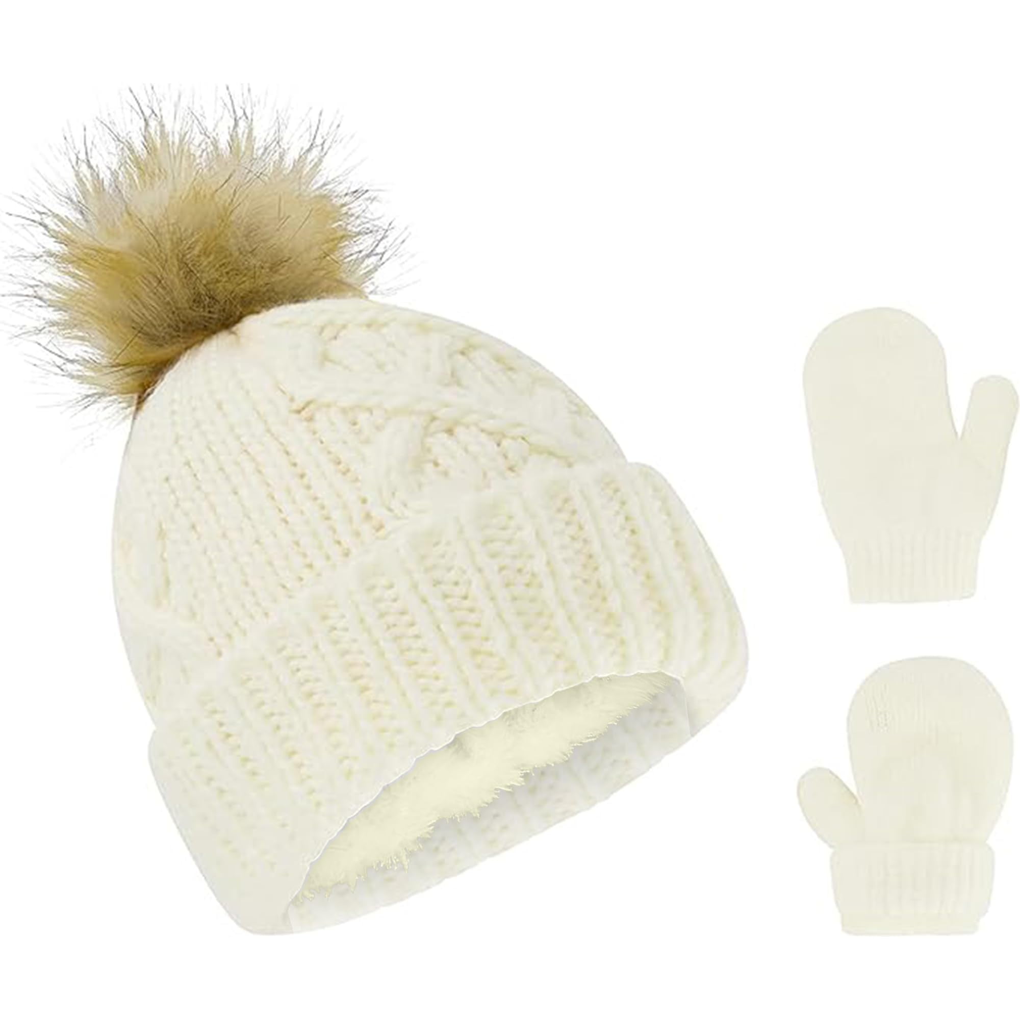Rising Star Infant Hat and Baby Mittens Winter Set for 0-24 Months ...