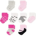 thumbnail image 1 of Rising Star Unisex Infant Cotton Terry Crew Baby Socks for 0-12 Months (12 Pack), 1 of 8