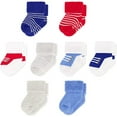 thumbnail image 1 of Rising Star Unisex Infant Cotton Terry Crew Baby Socks for 0-12 Months (12 Pack), 1 of 8