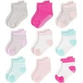 thumbnail image 1 of Rising Star Unisex Non Slip Low-Cut Grip Socks for Infants and Toddlers (9 Pack), 1 of 5